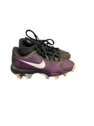 Used Nike PURPLE/BLK CLEATS BB/SB Cleats Black Youth 11.0 11834-S000044144