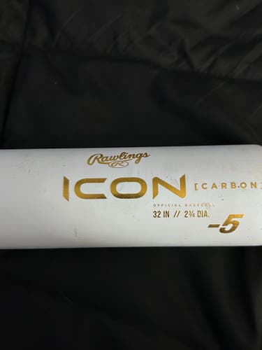 2024 Rawlings Icon Composite USSSA Certified Bat (-3) 27 oz 32" (Used)