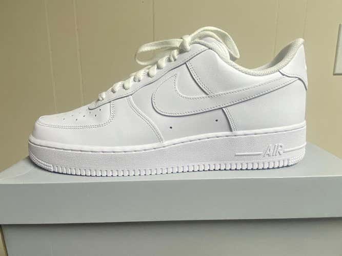 Brand New Nike Air Force 1 '07 NBY Triple White CW2288-111 Men's Shoes Size 12