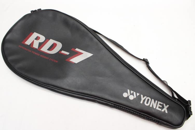 YONEX "RD-7" SINGLE ZIPPERED TENNIS RACQUET COVER WITH STRAP