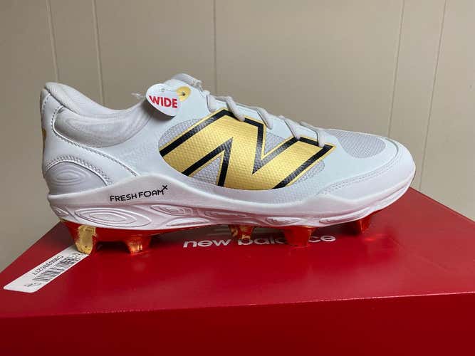 New Golden New Balance Men's Fresh Foam X 3000 V7 Molded Baseball Cleats 11.5 2E