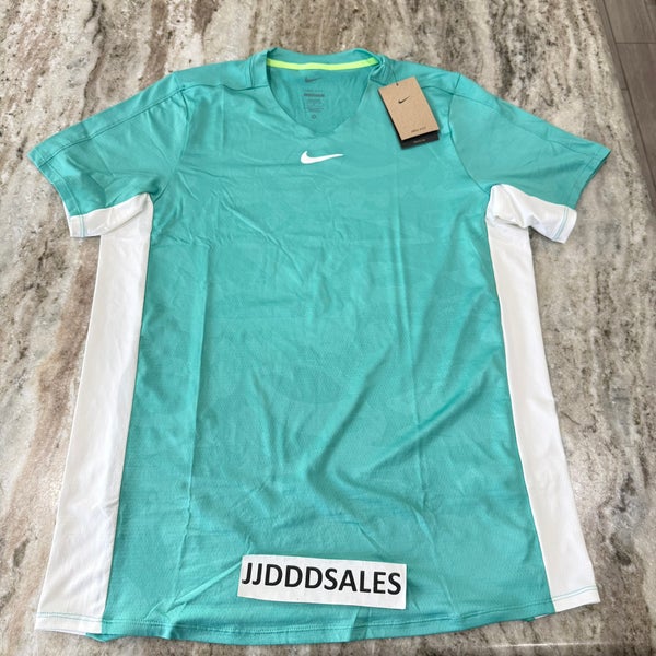 Nike Court Dri Fit Advantage Printed Crew Teal White DX5537-392 Men’s Large Tall
New With Tags