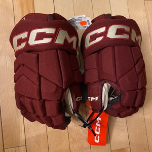 New CCM HGTK Gloves 14" Pro Stock Arizona Schmaltz