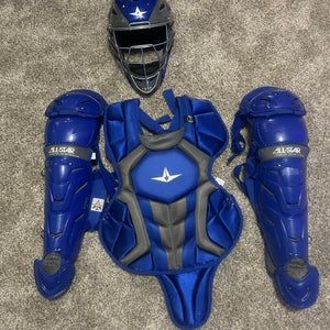Blue All Star System 7 Axis Catcher's Set (New)