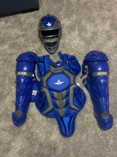 Blue All Star System 7 Axis Catcher's Set (New)