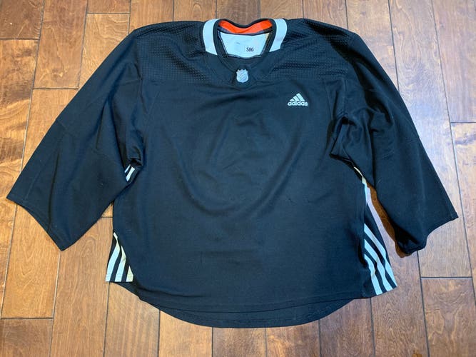 Pro Stock Goalie Cut Black Adidas Practice Jersey Size 58G Made in Canada *Read Full Description*