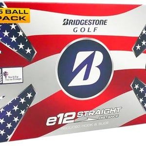 Bridgestone e12 Straight Golf Balls (15pk, White/Patriot) Limited 2025 NEW