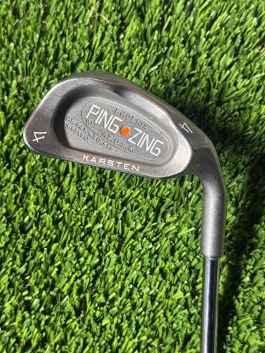 Ping Zing 4 Iron Orange Dot Stiff Flex KT-M Steel Right Hand 40.5” Nice Grip