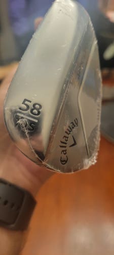 Brand New Callaway Jaws Raw Chrome 58 Degree Lob Wedge 10* S Grind