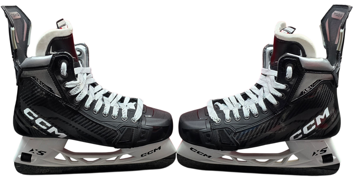 CCM SuperTacks ASV Pro Custom Ice Hockey Skates 10 Wide Pro Stock New Gray (14867)