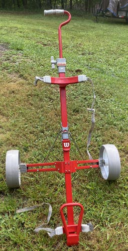 Red Unisex Wilson Push Cart (New)