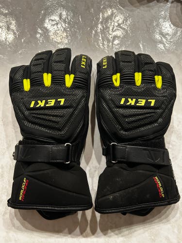 Black Small / Medium Kids Unisex Leki Gloves (Used)