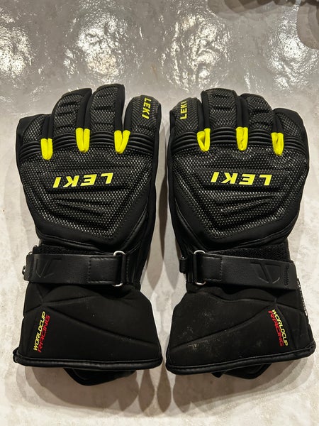 Black Small / Medium Kids Unisex Leki Gloves (Used)