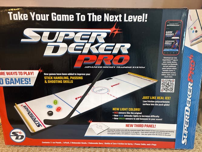 SuperDeker Pro Advanced Hockey Training System – 3 Panels – Fully Functional
(Used)