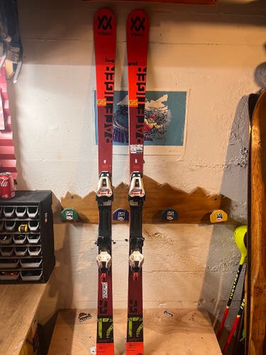 2020 Volkl Racing 171 cm Racetiger GS Skis With Marker Race Bindings Max Din 12 (Used)