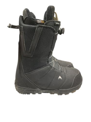 Used Burton MOTO Mens Snowboard Boots Black Senior 8 11847-S000031953