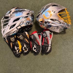 Lacrosse Super Rare Helmets and Gloves Only Serious Offers!