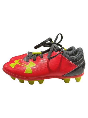 Used Under Armour Soccer Cleats Red Youth 10.0 11847-S000031877