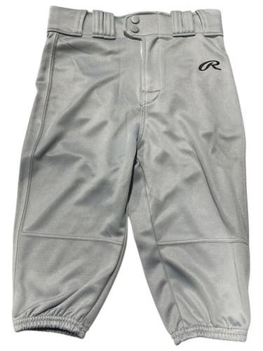 Used Rawlings BB PANTS BB/SB Pant Boys Grey MD 11847-S000031866