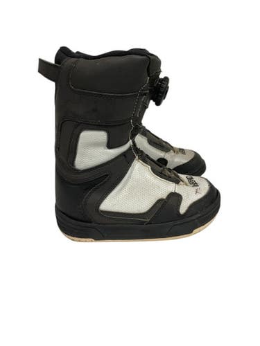 Used Head BOA BOOTS Boys Snowboard Boots Black Junior 02.5 11847-S000031909