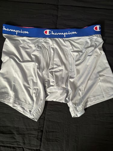 Gray Large Men's Champion Compression boxer briefs(Used)