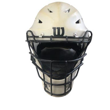 Used Wilson CATCHERS HELMET Catchers Helmet w/Mask Grey SM 11760-S000085866