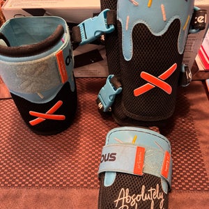 Absolutely Ridiculous Pushing P Ice Cream Elbow Youth Size & Leg Guards Standard Size (Lightly Used)