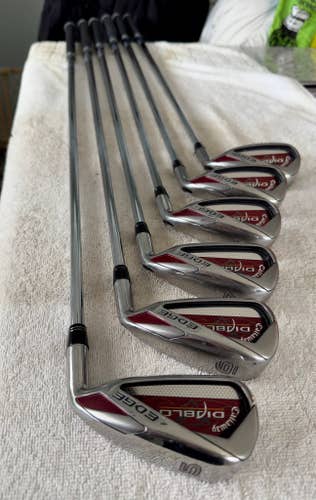 Men's Callaway Diablo Edge Right Handed Iron Set Regular Flex Steel Shaft (Used)