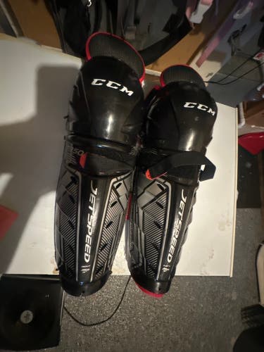 Senior CCM JetSpeed FT350 14" Shin Pads (Used)