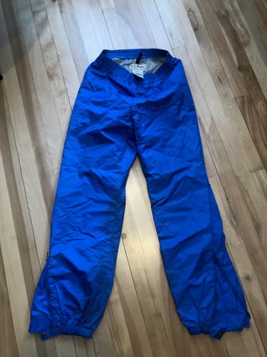 Blue Small Adult Unisex LL Bean Gore-Tex Rain Pants (Used)