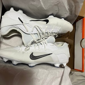 White Unisex Size M 12.0 (W 13.0) Adult Nike Huarache 9 Elite Low Low Top (New)