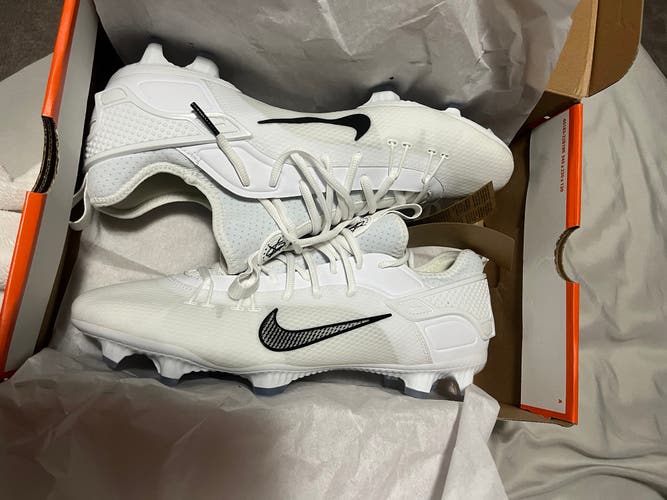 White Unisex Size M 12.0 (W 13.0) Adult Nike Huarache 9 Elite Low Low Top (New)