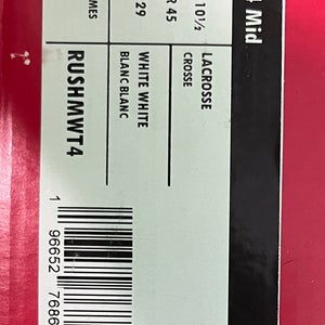 White Men's Size M 11.0 (W 12.0) Adult New Balance Rush Mid Top (New)