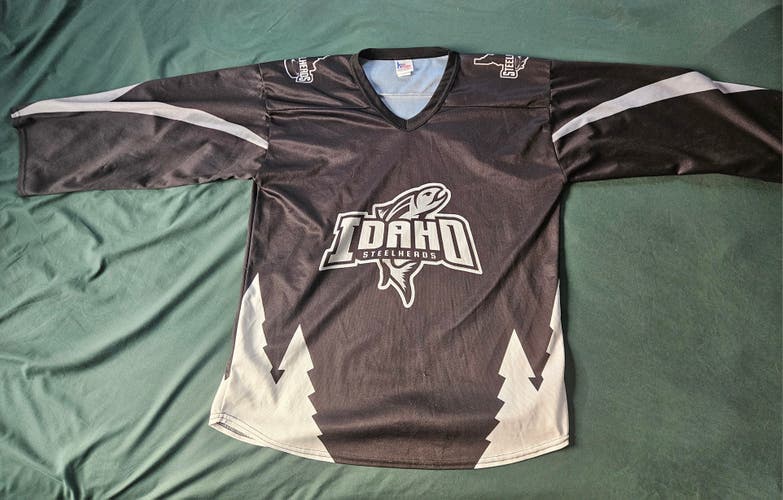 ECHL Idaho Steelheads Black Adult Unisex Jersey Large