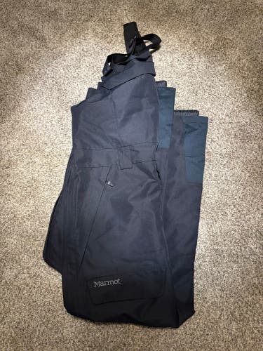 Marmot Glades Mens Ski Bib - black size large