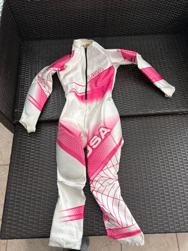 Women's Medium 2015 Spyder Padded Racing Ski Suit (Used) FIS Legal