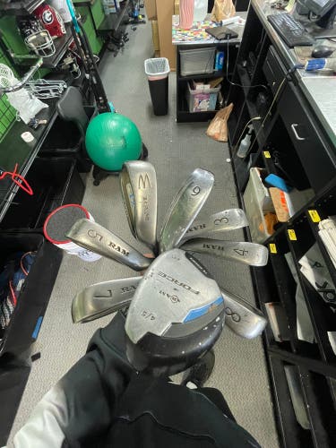 Men's RAM Ram Right Handed Iron Set Regular Flex 8 Pieces Steel Shaft (Used)