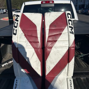 34" CCM EFlex 6 Goalie Leg Pads Pro Stock (Used)