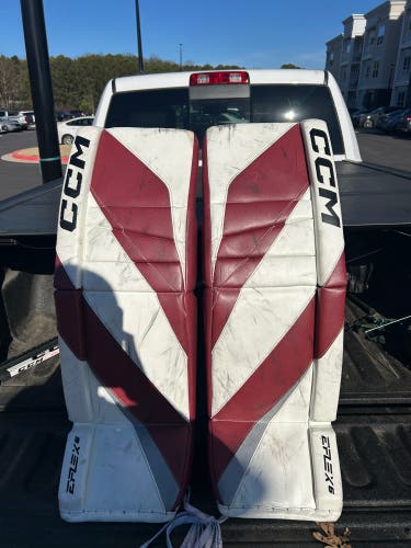 34" CCM EFlex 6 Goalie Leg Pads Pro Stock (Used)
