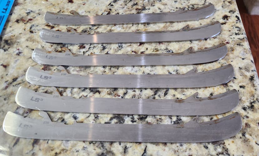Bauer LS3 238 mm (Used) (3) Full sets 6 blades total FREE SHIPPING in the US