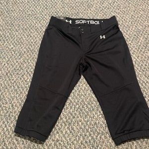 Black Women's Large Adult Under Armour Game Pants (New)