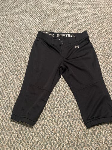 Black Women's Large Adult Under Armour Game Pants (New)
