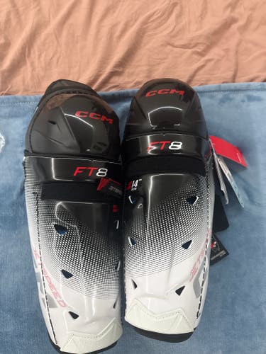 Senior CCM JetSpeed FT8 14" Shin Pads (New)