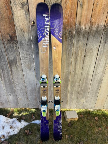 Blizzard Black Pearl 88’s with marker squire bindings. 152cm