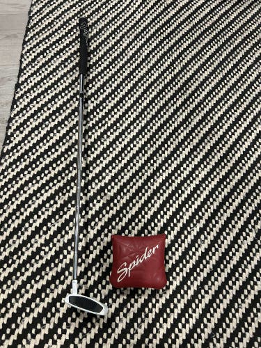 White Unisex 2025 TaylorMade Spider Ghost White Small Slant Mallet Left Hand Putter Uniflex 35" (Use