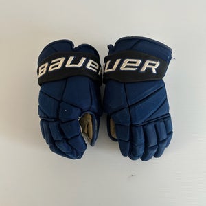 Used Size 14" Bauer Vapor Pro Team Pro Stock Hockey Gloves - Royal/White/Black