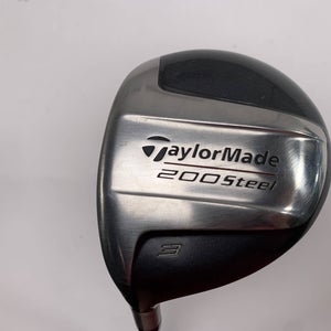 TaylorMade 200 Steel 3 Fairway Wood 15* Lite 80g Regular Graphite Mens LH