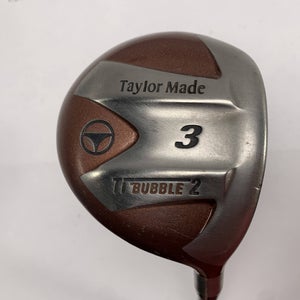 TaylorMade Ti Bubble 2 3 Fairway Wood 15* Bubble 2 80g Regular Graphite Mens RH