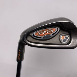 Ping G10 Single 6 Iron Orange Dot 2* Flat KBS Tour Regular Steel Mens LH
