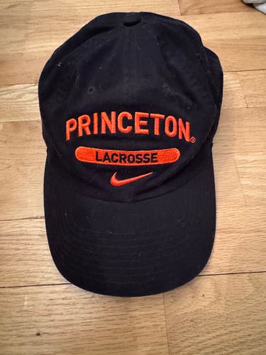 Princeton Lacrosse Black Nike Hat